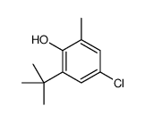 2-tert-butyl-4-chloro-6-methylphenol Structure
