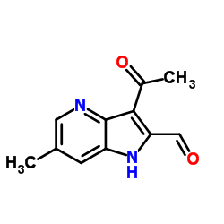 3-Acetyl-6-methyl-1H-pyrrolo[3,2-b]pyridine-2-carbaldehyde Structure