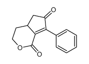 7-phenyl-3,4,4a,5-tetrahydrocyclopenta[c]pyran-1,6-dione结构式