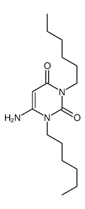 6-amino-1,3-dihexylpyrimidine-2,4-dione结构式