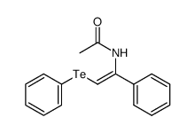 (Z)-β-acetamidostyryl phenyl telluride Structure