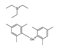 bis(2,4,6-trimethylphenyl)-λ3-germane,triethylsilicon Structure