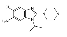 6-chloro-2-(4-methylpiperazin-1-yl)-3-propan-2-ylbenzimidazol-5-amine Structure