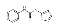 苯基-3-(2-噻唑基)-2-硫脲结构式