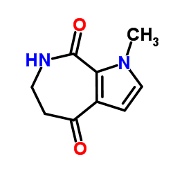 1-甲基-6,7-二氢吡咯并[2,3-c]氮杂卓-4,8(1H,5H)-二酮结构式