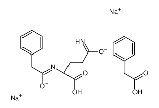 disodium,(2S)-5-amino-5-oxo-2-[(2-phenylacetyl)amino]pentanoate,2-phenylacetate Structure