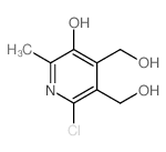 3,4-Pyridinedimethanol,2-chloro-5-hydroxy-6-methyl- Structure