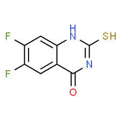 6,7-二氟-2-巯基喹唑啉-4(3H)-酮结构式