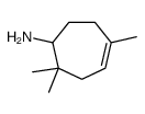 2,2,5-trimethylcyclohept-4-en-1-amine Structure