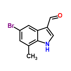 5-Bromo-7-methyl-1H-indole-3-carbaldehyde Structure