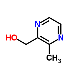 (3-甲基吡嗪-2-基)甲醇结构式