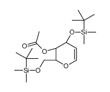 4-O-乙酰基-3,6-二-O-(叔丁基二甲基甲硅烷基)-D-半乳醛结构式