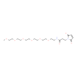 m-PEG6-amino-Mal结构式