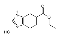 Ethyl 4,5,6,7-tetrahydro-1H-benzo[d]imidazole-6-carboxylate hydrochloride Structure