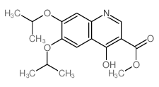 3-Quinolinecarboxylicacid, 4-hydroxy-6,7-bis(1-methylethoxy)-, methyl ester Structure