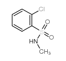 2-氯-N-甲基苯磺酰胺结构式