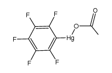 acetoxy(perfluorophenyl)mercury结构式