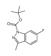 6-氟-3-甲基-1H-吲唑-1-羧酸叔丁酯结构式