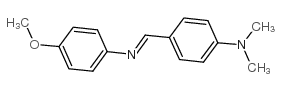 4-(((4-甲氧基苯基)亚氨基)甲基)-N,N-二甲基苯胺结构式