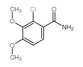 2-氯-3,4-二甲氧基苯甲酰胺结构式