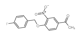 4-(4-fluorobenzyloxy)-3-nitroacetophenone Structure