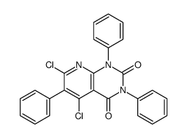 5,7-dichloro-1,3,6-triphenylpyrido[2,3-d]pyrimidine-2,4-dione Structure