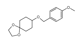 8-((4-methoxybenzyl)oxy)-1,4-dioxaspiro[4.5]decane Structure