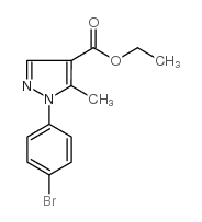 乙基1-(4-溴代苯基)-5-甲基-1H-吡唑-4-羧酸盐结构式