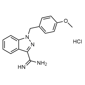 1-(4-甲氧基苄基)-1H-吲唑-3-甲脒盐酸盐结构式