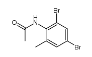 acetic acid-(2,4-dibromo-6-methyl-anilide)结构式