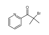 2-bromo-2-methyl-1-(pyridin-2-yl)propan-1-one结构式