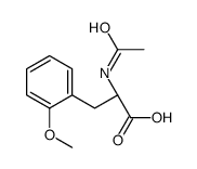 (2R)-2-acetamido-3-(2-methoxyphenyl)propanoic acid结构式