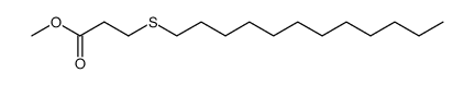 3-(n-dodecylthio)-propanoic acid,methyl ester结构式