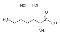 DL-Lysine-6-13C dihydrochloride结构式