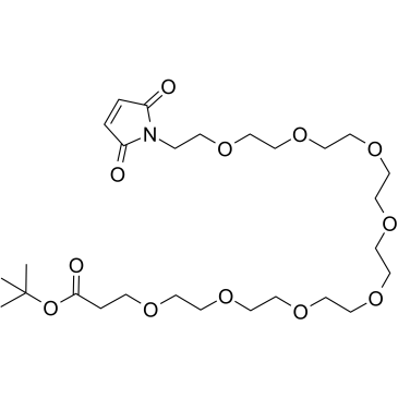 Mal-PEG8-t-butyl ester structure