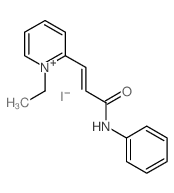 Pyridinium,1-ethyl-2-[3-oxo-3-(phenylamino)-1-propen-1-yl]-, iodide (1:1)结构式