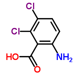 2-氨基-5,6-二氯苯甲酸结构式