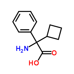 2-氨基-2-环丁基-2-苯乙酸结构式
