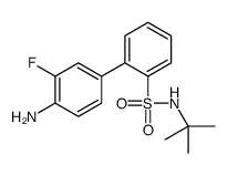 2-(4-amino-3-fluorophenyl)-N-tert-butylbenzenesulfonamide结构式