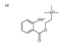 2-(2-aminobenzoyl)oxyethyl-trimethylazanium,iodide Structure