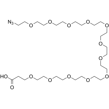 Azido-PEG12-acid Structure