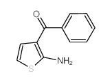 (2-氨基-3-噻吩)(苯基)甲酮结构式