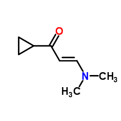 (E)-1-环丙基-3-(二甲氨基)丙-2-烯-1-酮结构式