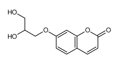 7-(2,3-dihydroxypropoxy)chromen-2-one Structure