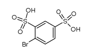 4-bromo-benzene-1,3-disulfonic acid结构式
