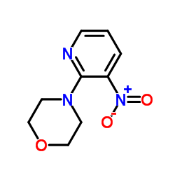 4-(3-硝基-2-吡啶基)吗啉结构式