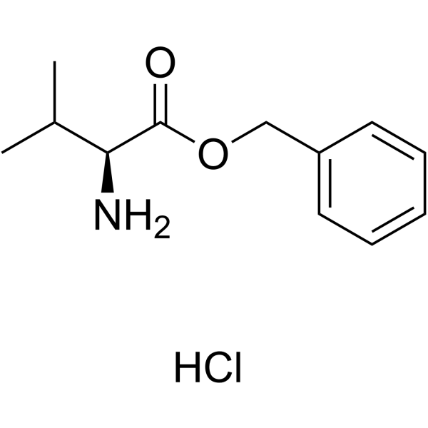 L-缬氨酸苄酯盐酸盐结构式