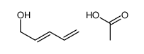 acetic acid,penta-2,4-dien-1-ol Structure