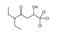 4,4,4-trichloro-N,N-diethyl-3-hydroxybutanamide结构式