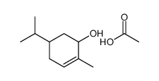 acetic acid,2-methyl-5-propan-2-ylcyclohex-2-en-1-ol结构式